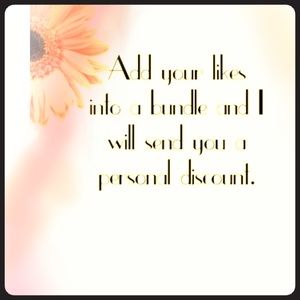 BUNDLE YOUR ITEMS AND SAVE 🌻🌼🌷🌸